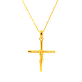 22k Yellow Gold Cross Religious Large Pendant with gold weight of 5.6g