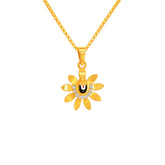 22k Yellow Gold Tirupati Balaji Religious Medium Pendants with gold weight of 3.16g