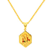 22k Yellow Gold Religious Hanuman Medium Pendants with gold weight of 6.88g