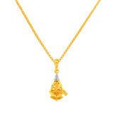 22K Gold Two Tone Parvati Pendant