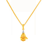 22K Gold Two Tone Parvati Pendant