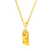 22k Yellow Gold Religious Tirupati Balaji Medium Pendants with gold weight of 2.78g
