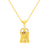22k Yellow Gold Religious Tirupati Balaji Medium Pendant with gold weight of 2.78g