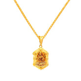22k Yellow Gold Religious Lakshmi Small Pendant with gold weight of 4.72g