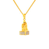 22K Yellow Gold Religious Sai Baba Medium Pendants with gold weight of 4.34g