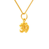 22K Yellow Gold Religious Om Small Pendants with gold weight of 1.07g