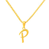 22K Yellow Gold Initial Initial P Pendants with gold weight of 1.45g