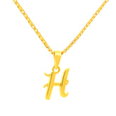 22K Yellow Gold Initial Initial H Pendants with gold weight of 1.48g