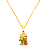 22K Gold Radha Krishna Pendant