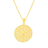 22K Yellow Gold Stunning Filligree Pendant and Earrings Set
