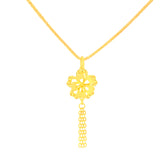 22K Yellow Gold Classy Pendant and Earring and Ring Set