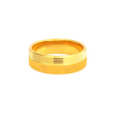 22k Yellow Gold Sleek Minimalistic Wedding Band Ring measuring 9.5 x 6mm  thickness