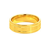 22k Yellow Gold Glamorous Exquisite Wedding Band Ring measuring 8.5 x 6mm  thickness