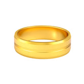 22k Yellow Gold Bold Striking Wedding Band Ring measuring 8.5 x 6mm  thickness