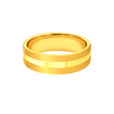 22k Yellow Gold Enchanting Captivating Wedding Band Ring measuring 8.5 x 6mm  thickness