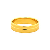 22k Yellow Gold Luminous Radiant Wedding Band Ring measuring 9.5 x 6mm  thickness