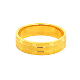 22k Yellow Gold Crisp Clean Wedding Band Ring measuring 9.5 x 6mm  thickness