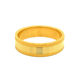 22k Yellow Gold Delightful Charming Wedding Band Ring measuring 9.5 x 6mm thickness