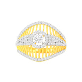 22k Yellow Cubic Zirconia Cocktail Rings in size 7 and total gold weight of 4.86g