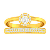 22k Yellow Cubic Zirconia Cocktail Rings in size 7 and total gold weight of 4.38g