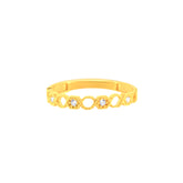 22k Yellow Cubic Zirconia Ring in size 7.2 and total gold weight of 1.8g