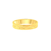 22k Two-Tone Gold Band Ring in size 7.6 and total gold weight of 1.85g