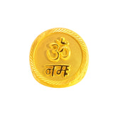 22k Yellow Gold Large Om Namah Religious Ring measuring 10
