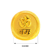 22k Yellow Gold Large Om Namah Religious Ring measuring 10
