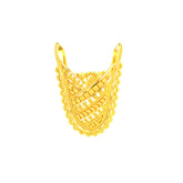 22k Yellow Gold Filigree Vanki Ring in size 7 and total gold weight of 6g