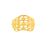 22k Yellow Gold Fancy Filigree Ring in size 5.8 and total gold weight of 3.09g