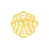 22k Yellow Gold Filigree Ring in size 7.2 and total gold weight of 2.77g