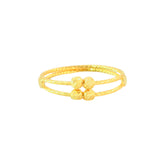22k Yellow Beaded Gold Ring in size 7.8 and total gold weight of 1.73g