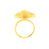 22k Yellow Gold Fancy Flower Ring in size 7 and total gold weight of 3.05g