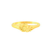 22k Yellow Gold Baby Ring in size 4 in size and total gold weight of 1.62g
