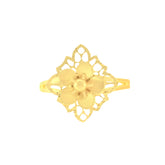 22k Yellow Gold Floral Ring in size 8.5 and total gold weight of 2.83g