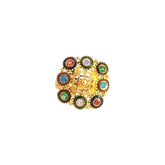 22k Yellow Assorted Stones Small Fancy Ring with Stones measuring 5.5