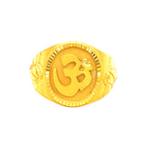 22k Gold Classic Om Signet Ring