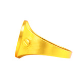 22k Gold Classic Om Signet Ring