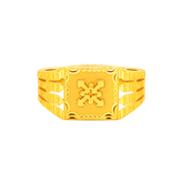 Mens' 22K Gold Detailed Ring
