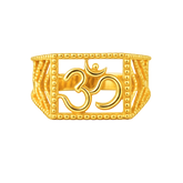 22K Gold Om Openwork Baby Ring