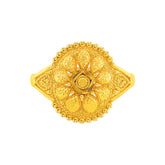 22K Gold Filigree Carved Baby Ring