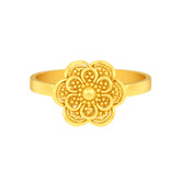22K Gold Floral Baby Ring