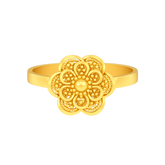 22K Gold Floral Baby Ring