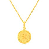 22K Yellow Gold Initial K Pendant with gold weight of 2.01g