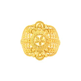 22k Yellow Gold Filigree Ring in size 8 and total gold weight of 4.07g
