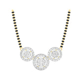 18k Yellow Gold and Diamond Mangalsutra Necklace and gold weight of 6.08g