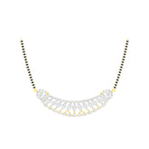 18k Yellow Gold and Diamond Mangalsutra Necklace and gold weight of 8.43g