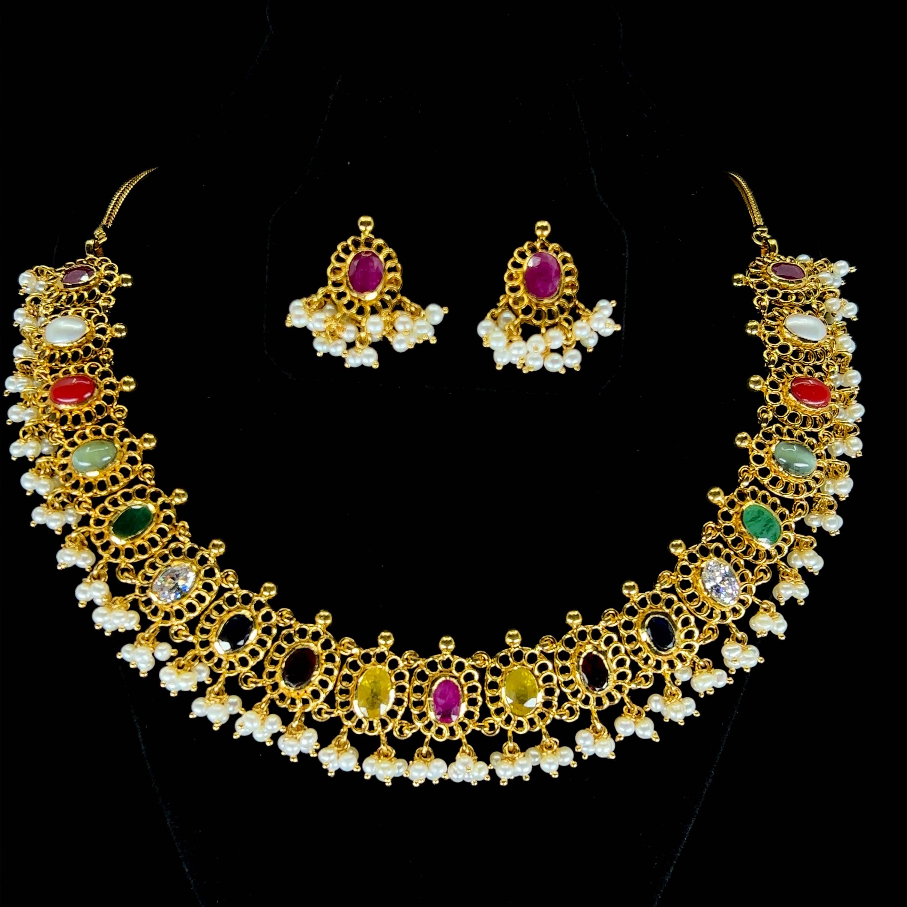 Navratna gold set designs Clearance