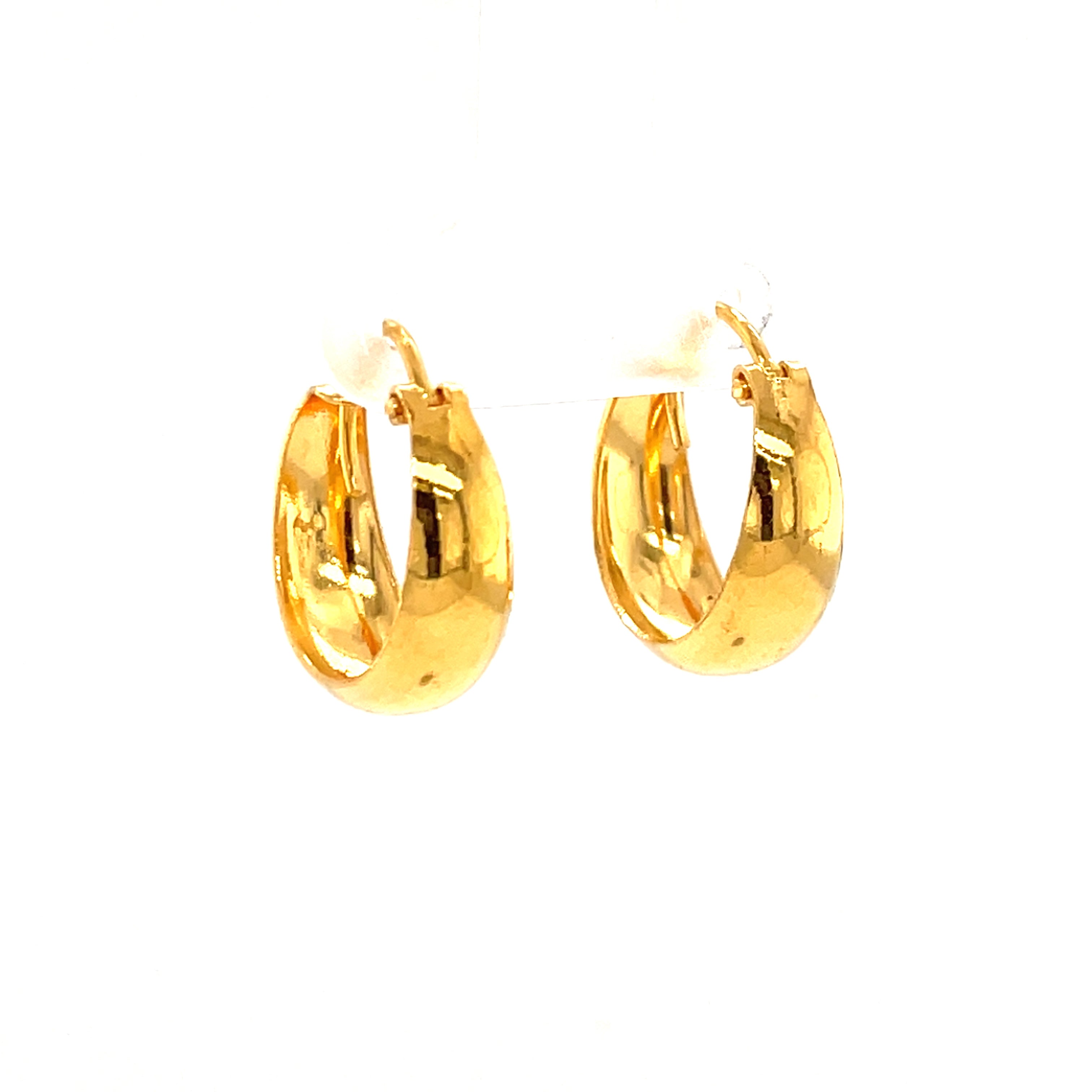 Gold polish earrings Clearance