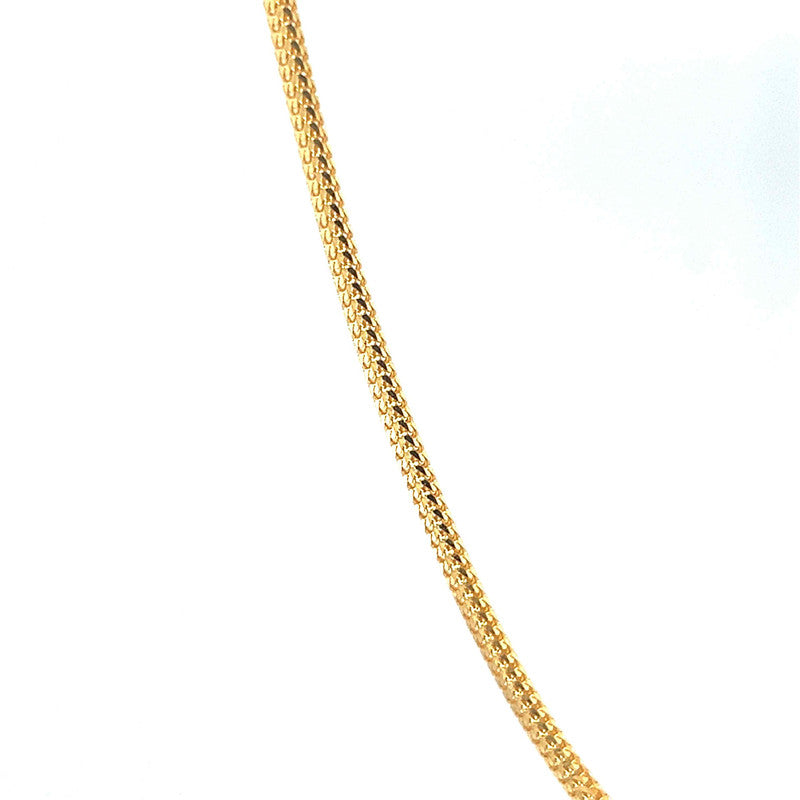 22K Gold Fox Chain 16 Inches